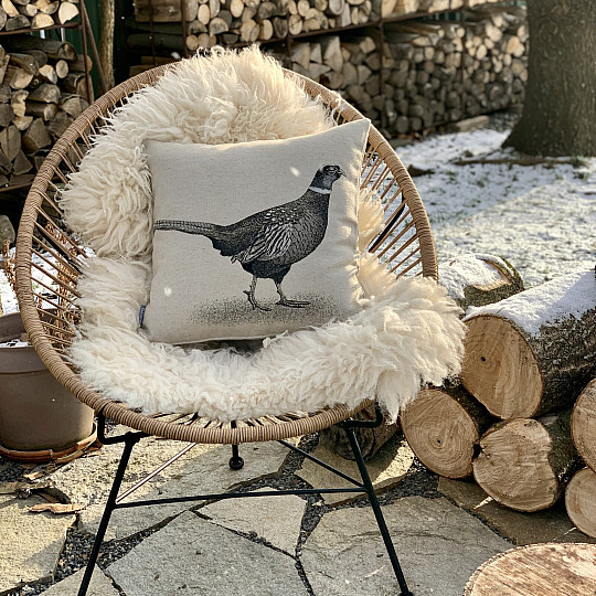 Fodera per cuscino gobelin FAGANO grigio