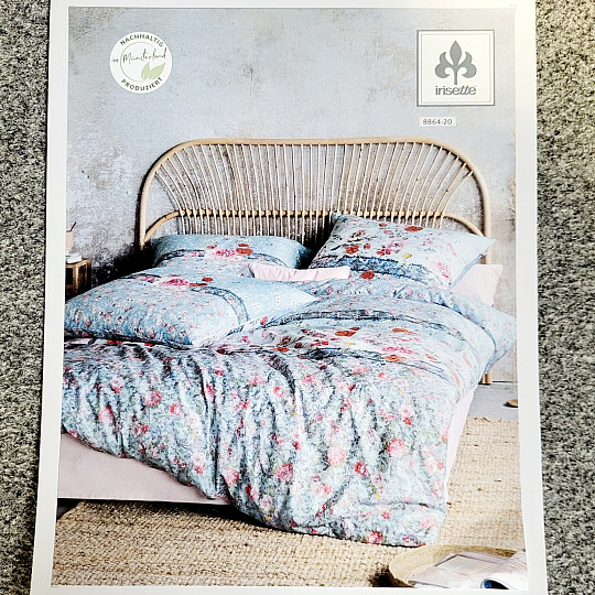 Raso di cotone lusso IRISETTE GLAMOUR-K 20 blu