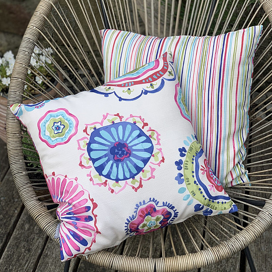 Federa decorativa MANDALA e STRIPES