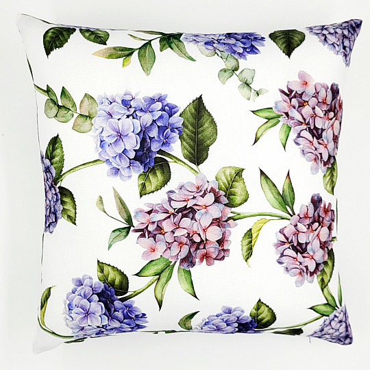 Fodera per cuscino decorativo HYDRANGEA BLU