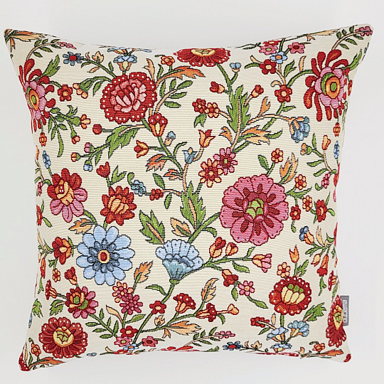 Fodera per cuscino arazzo FIORI DIPINTI