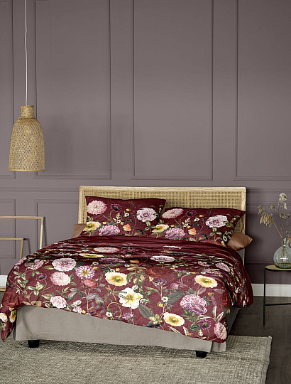 Raso di cotone lusso IRISETTE WAVE 8576-60 ROSE BORDEAUX