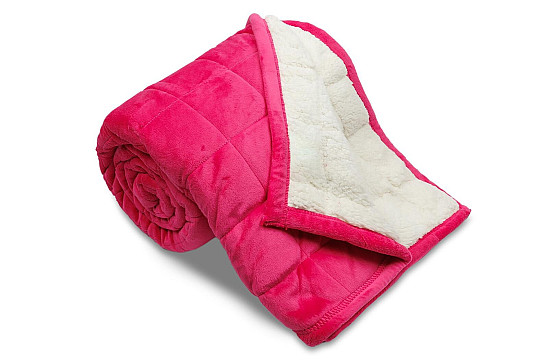 Coperta in microfibra EXTRA SOFT punto pecora ROSA