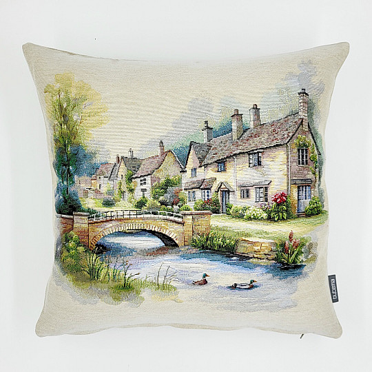 Fodera per cuscino con arazzo COTSWOLDS GRIDGE