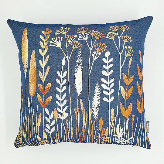Fodera per cuscino arazzo WILD MEADOW blu