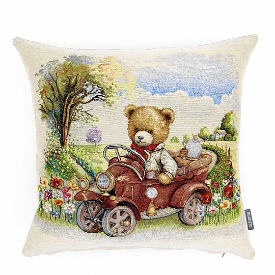 Federa ad arazzo TEDDY IN THE CAR