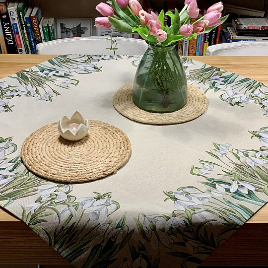 Tovaglia e sciarpa Tapestry PICCOLI FIOCCHI DI NEVE