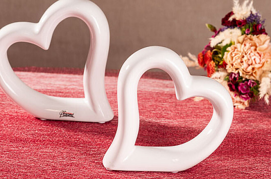 CUORE BIANCO in piedi