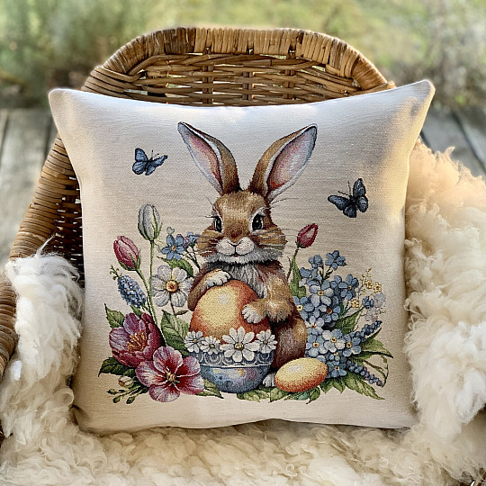 Arazzo di Pasqua che copre CACCIA E UOVA GIALLE