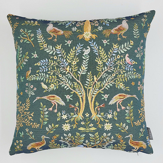 Fodera per cuscino arazzo WILLIAM MORRIS verde - dappertutto