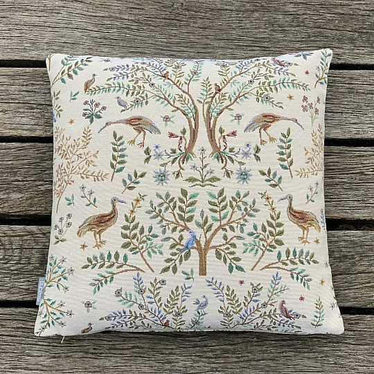 Fodera per cuscino arazzo WILLIAM MORRIS beige - superficie intera