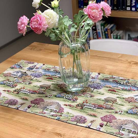 Tovaglia e sciarpa arazzo GIARDINO DELLA TERRA II