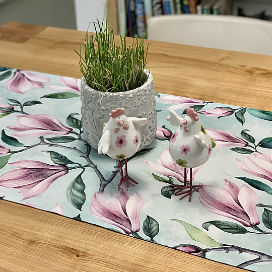 Sciarpa decorativa MAGNOLIE verde