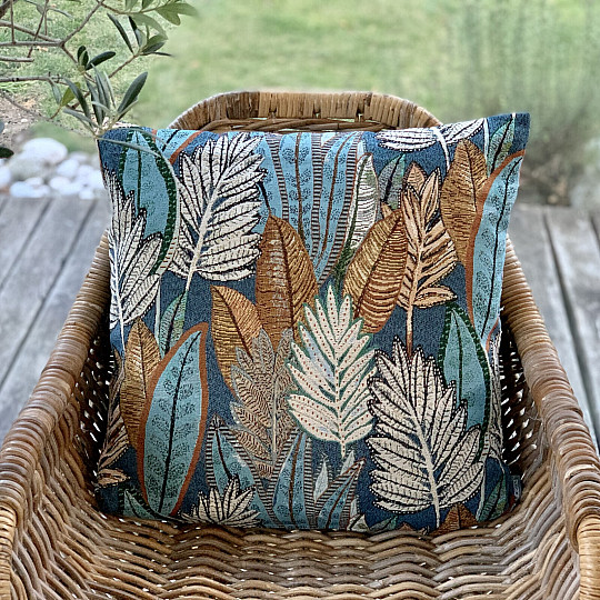Federa per cuscino Tapestry SAFIA BLU