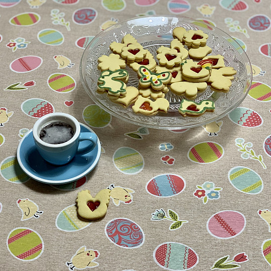 Tovaglia pasquale MELANZANE DIPINTE