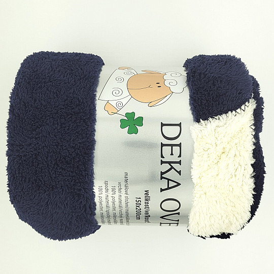 Coperta pecora-pecora BLU MARINO