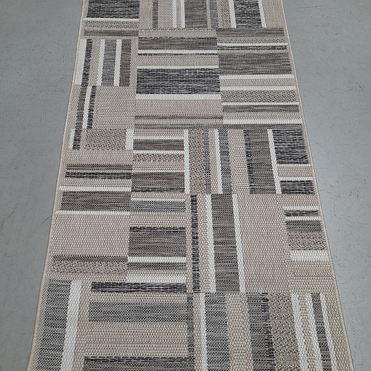 Tappeto da esterno Prisma in-out marrone-grigio