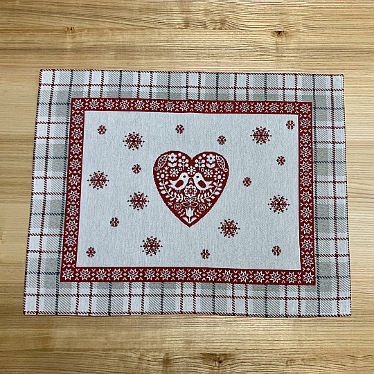 Tovaglietta arazzo CUORE IN KARA