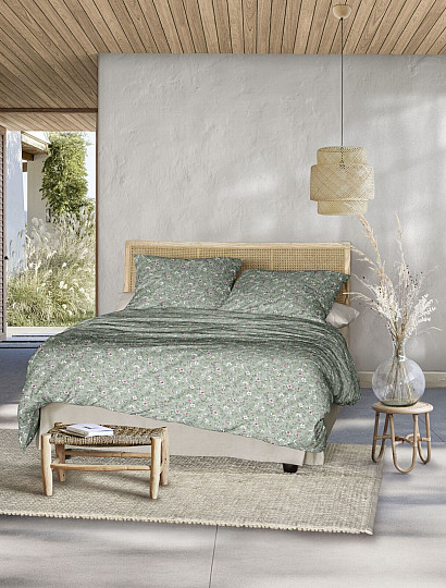 IRISETTE raso di cotone di lusso TOKIO 8567-30 VERDE