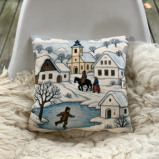 Copertura decorativa natalizia SEMIRIMORCHIO IN INVERNO