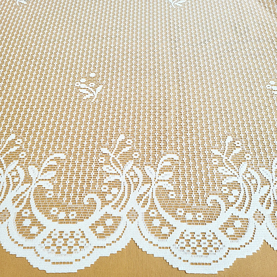 Tenda jacquard HEDA bianca
