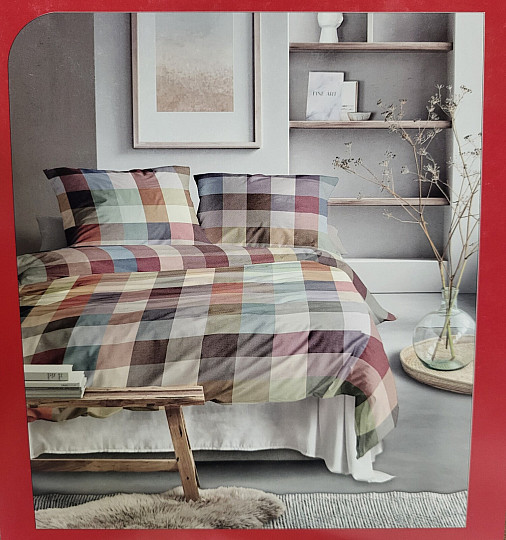 Biancheria da letto di lusso in flanella IRISETTE ZOBEL 8600-90 MULTI CHECK