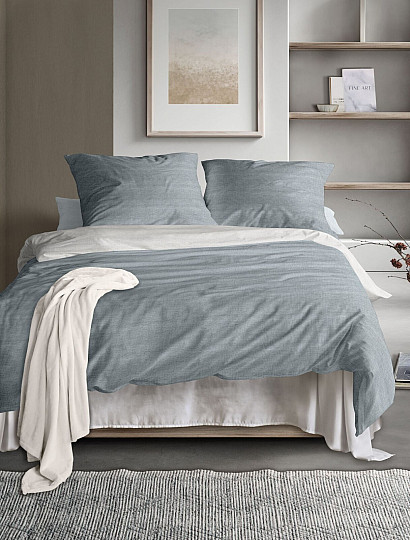 IRISETTE raso di cotone di lusso WAVE 8557-20 BLU