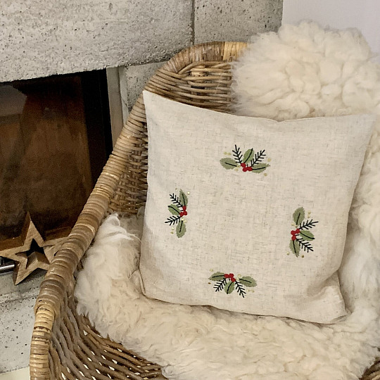 Copertina ricamata RAMOSCELLI COLORATI