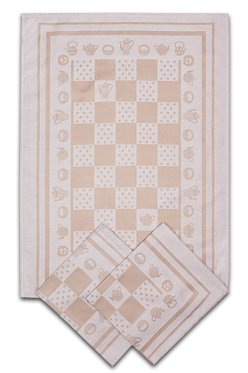 Strofinacci da cucina KEET E POIS BEIGE