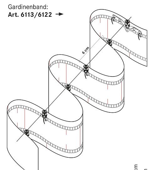 Cavo con cursore girevole per nastro NEW WAVE 1:2
