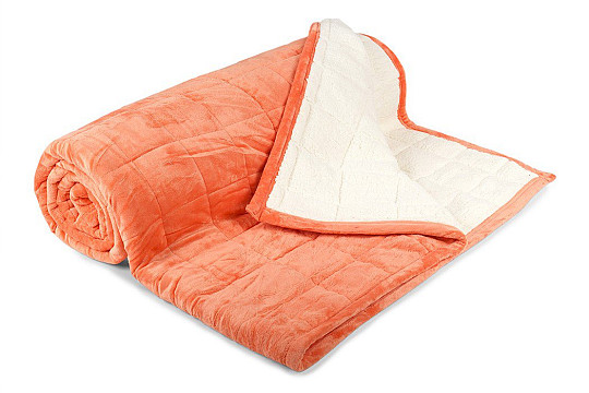coperta in microfibra EXTRA SOFT SHEEP punto salmone