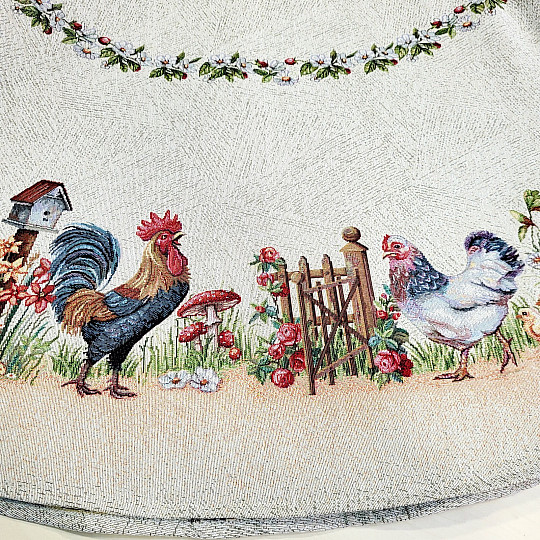 Tovaglia rotonda in arazzo ROCK BY THE FENCE