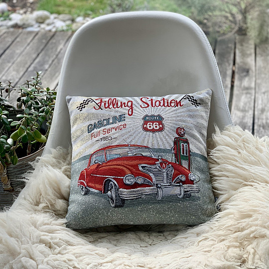 Federa in arazzo STAZIONE DI SERVIZIO ROUTE 66
