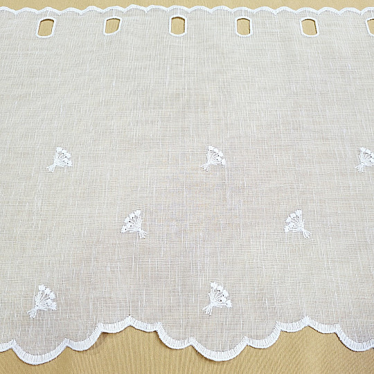 Tenda in vetro colorato TULIPANI MINI BIANCHI