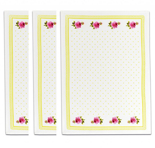 Asciugamani della nonna Rose verdi