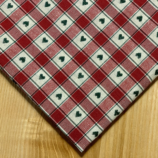 Tovaglia e sciarpa MAXI CORET rossa