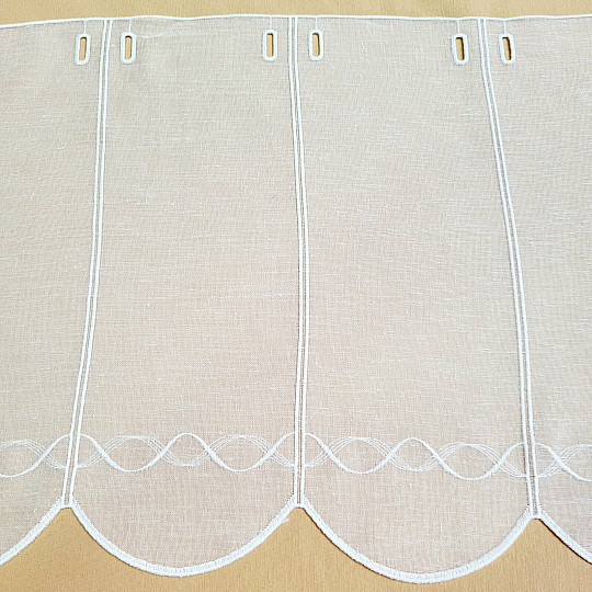 Tenda per vetrata artistica GERSTER 11883 bianca