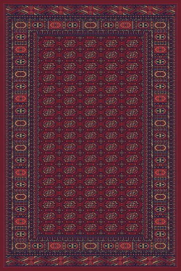 pezzo tappeto SOLID 15 rosso