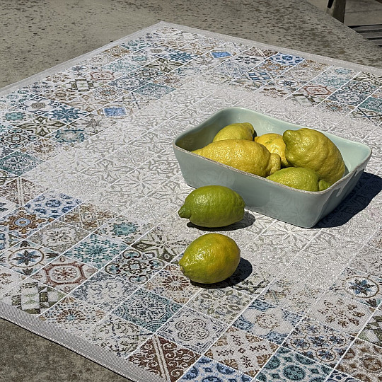 Tovaglia e sciarpa in arazzo MOSAICO VINTAGE