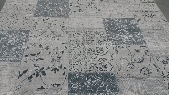 tappeto moderno PIAZZO 12168 grigio-blu