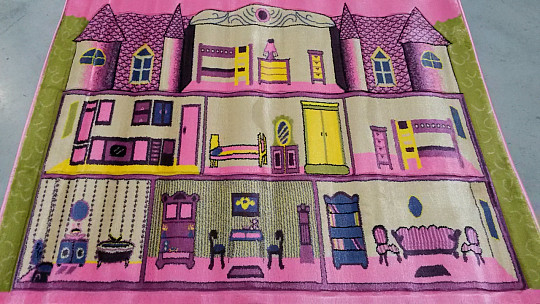 Tappeto per bambini KIDS ZÁMEK rosa