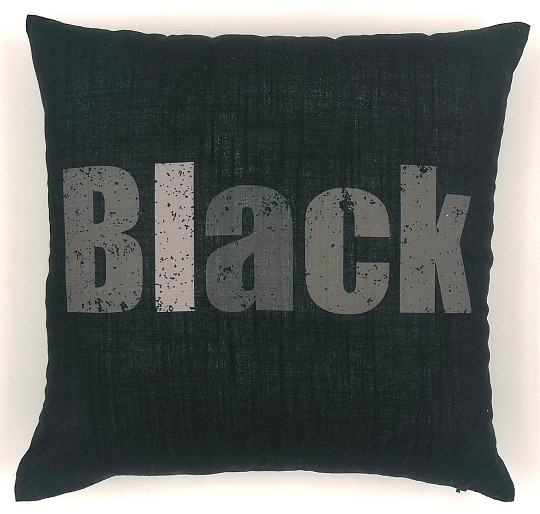 Fodera per cuscino decorativo COLORI NERO