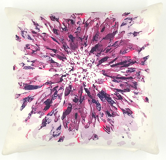 Fodera per cuscino decorativo FLOWER viola