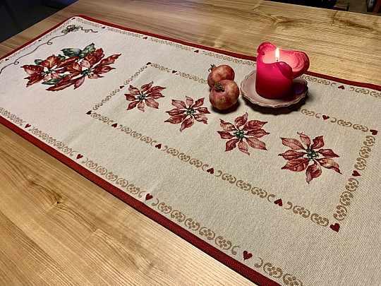 Tovaglia gobelin Rosa di Natale