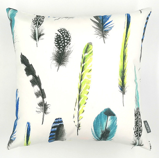 Fodera per cuscino decorativo PIUMA BLU
