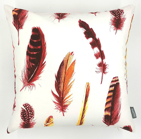 Fodera per cuscino decorativo PIUMA ROSSO
