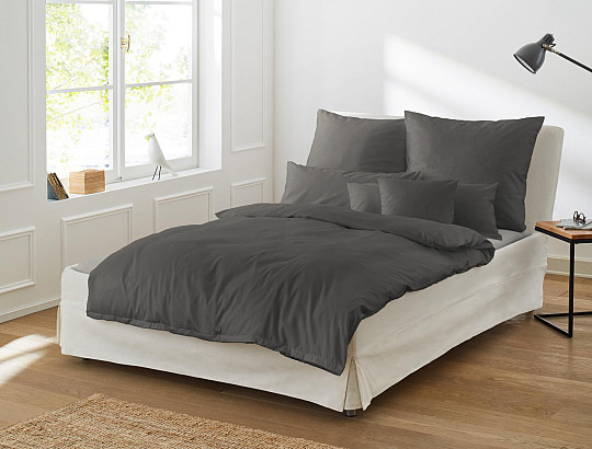 Raso di cotone lusso IRISETTE Paris 8000-13 antracite