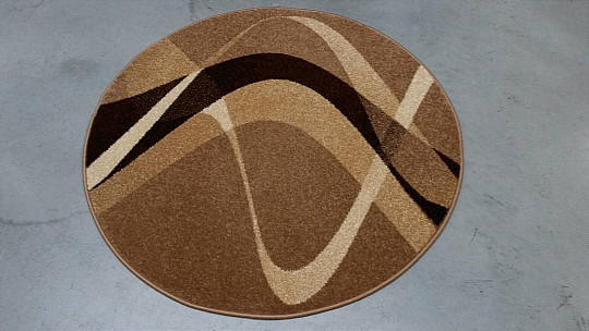 Tappeto rotondo MARRONE BEIGE