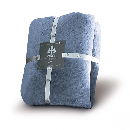 coperta morbida RELAX blu-grigio 23