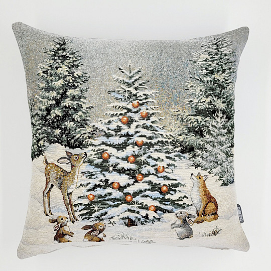 Copertina arazzo natalizio ANIMALI ALL&#39;ALBERO